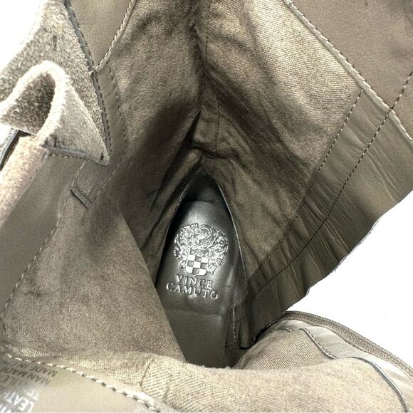 Vince Camuto Whyla Tan Moto Boot Size 9 Suede Block Heel Mid-Calf Bootie - Picture 6 of 15